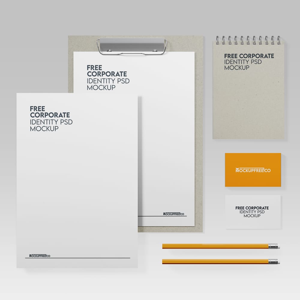 Free Corporate Identity Mockup PSD