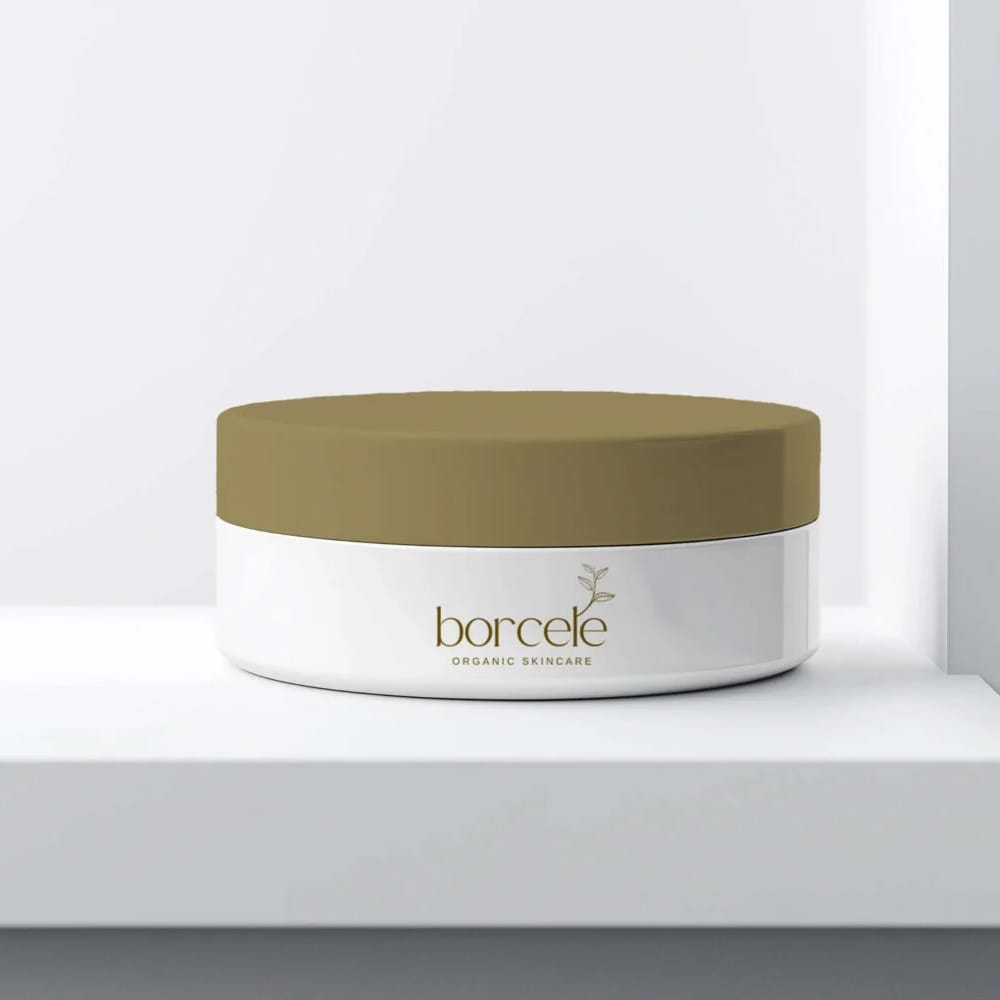 Free Cosmetic Jar Mockup White Background PSD