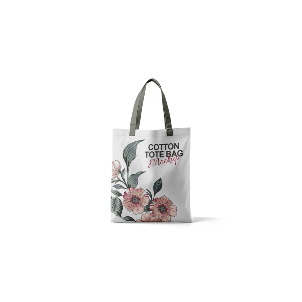 Free Cotton Shopping Tote Bag Mockup PSD