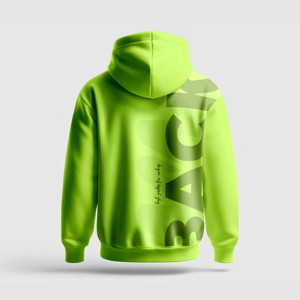 Free Hoodie Back Mockup PSD