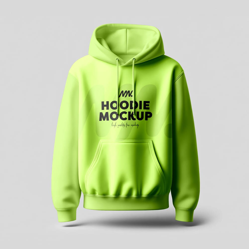 Free Hoodie Mockup Design Template PSD