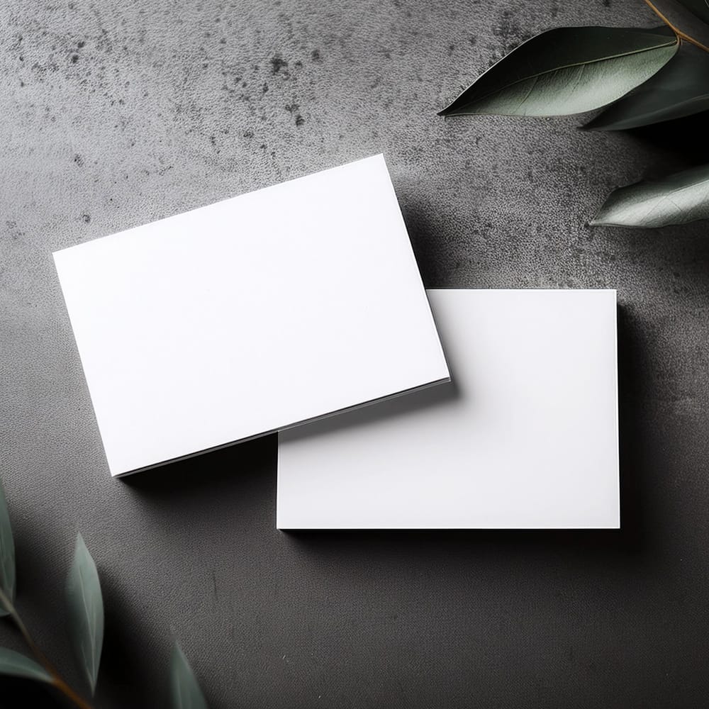 Free Nature Business Card Mockup PSD