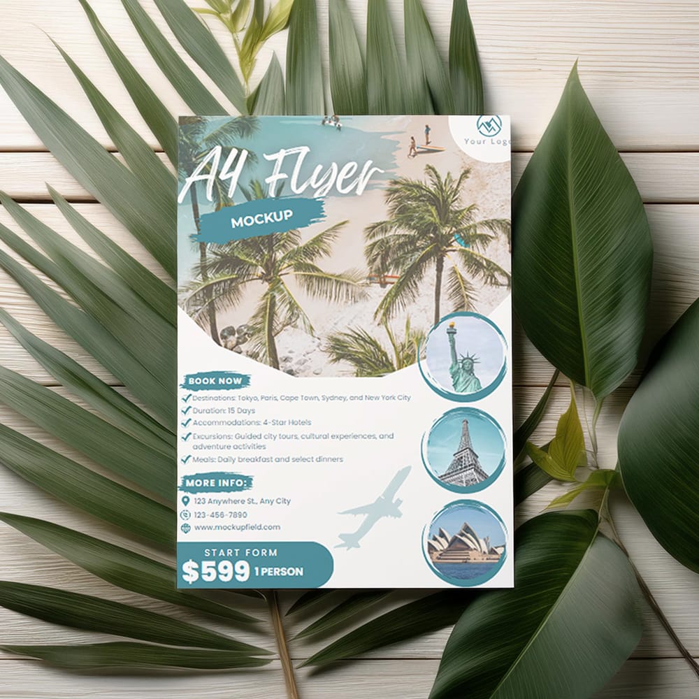 Free Nature Vibe Flyer Mockup PSD