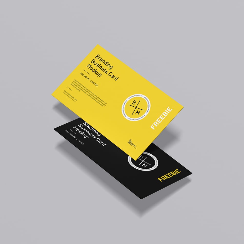 Free Premium Branding Business Card Mockup PSD