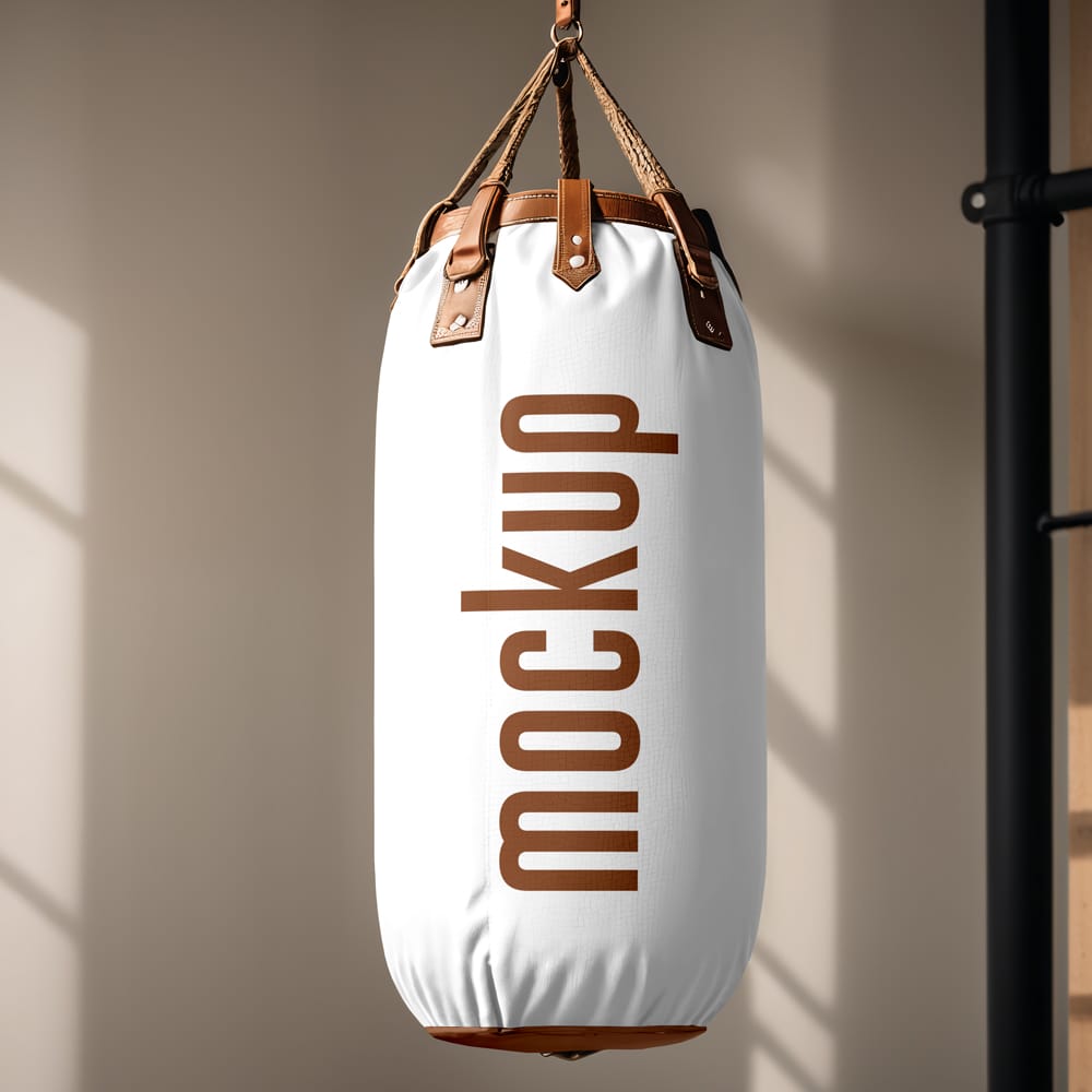 Free Punching Bag Mockup Template PSD