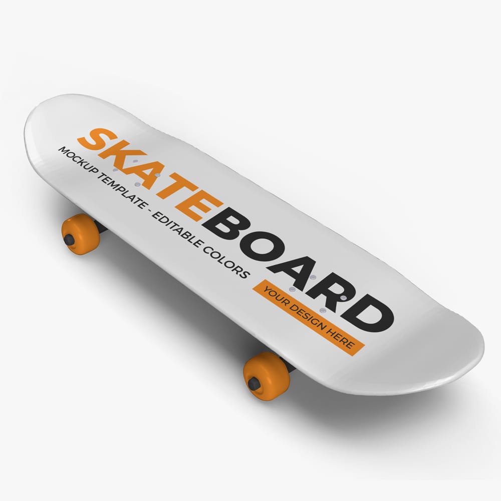 Free Skateboard Mockup Template PSD