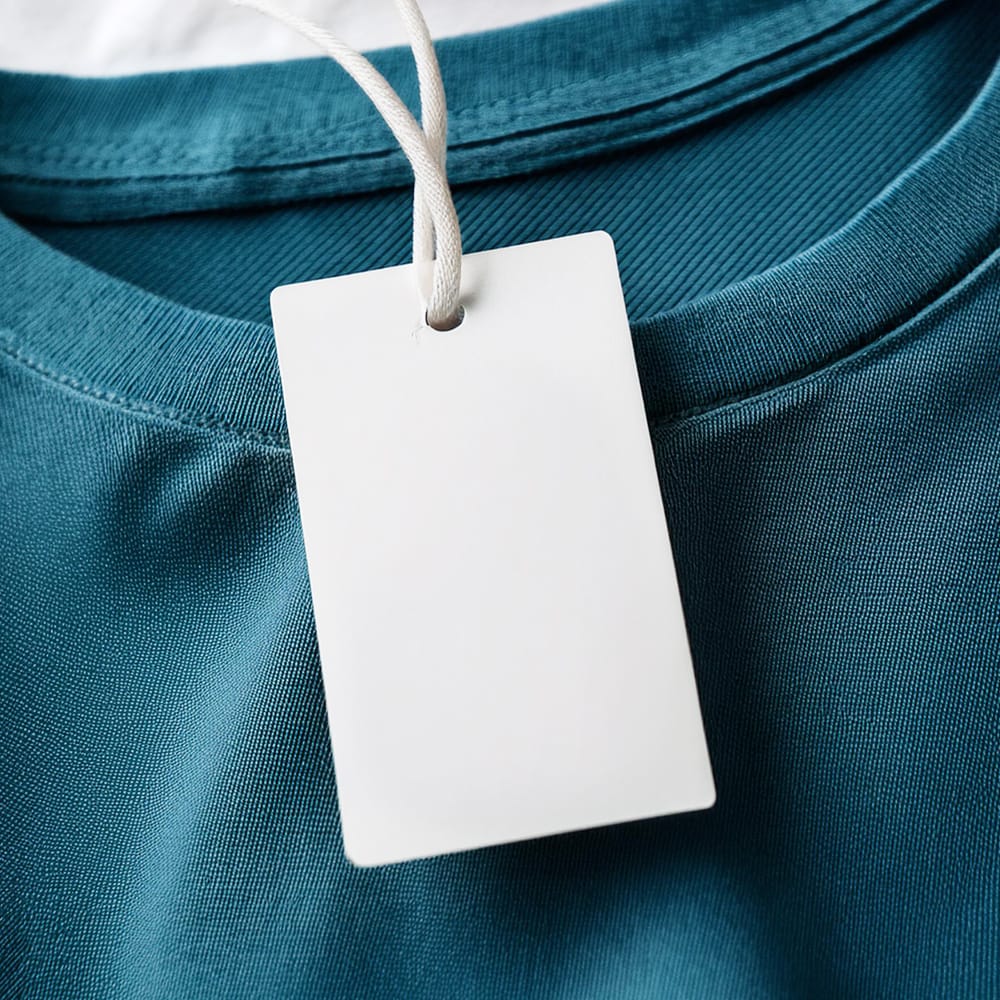Free T-shirt Tag Label Mockup PSD