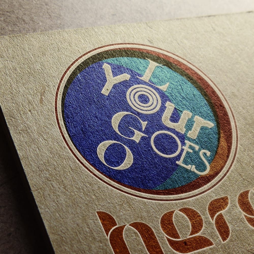 Free Vintage Letter Press Logo Mockup PSD