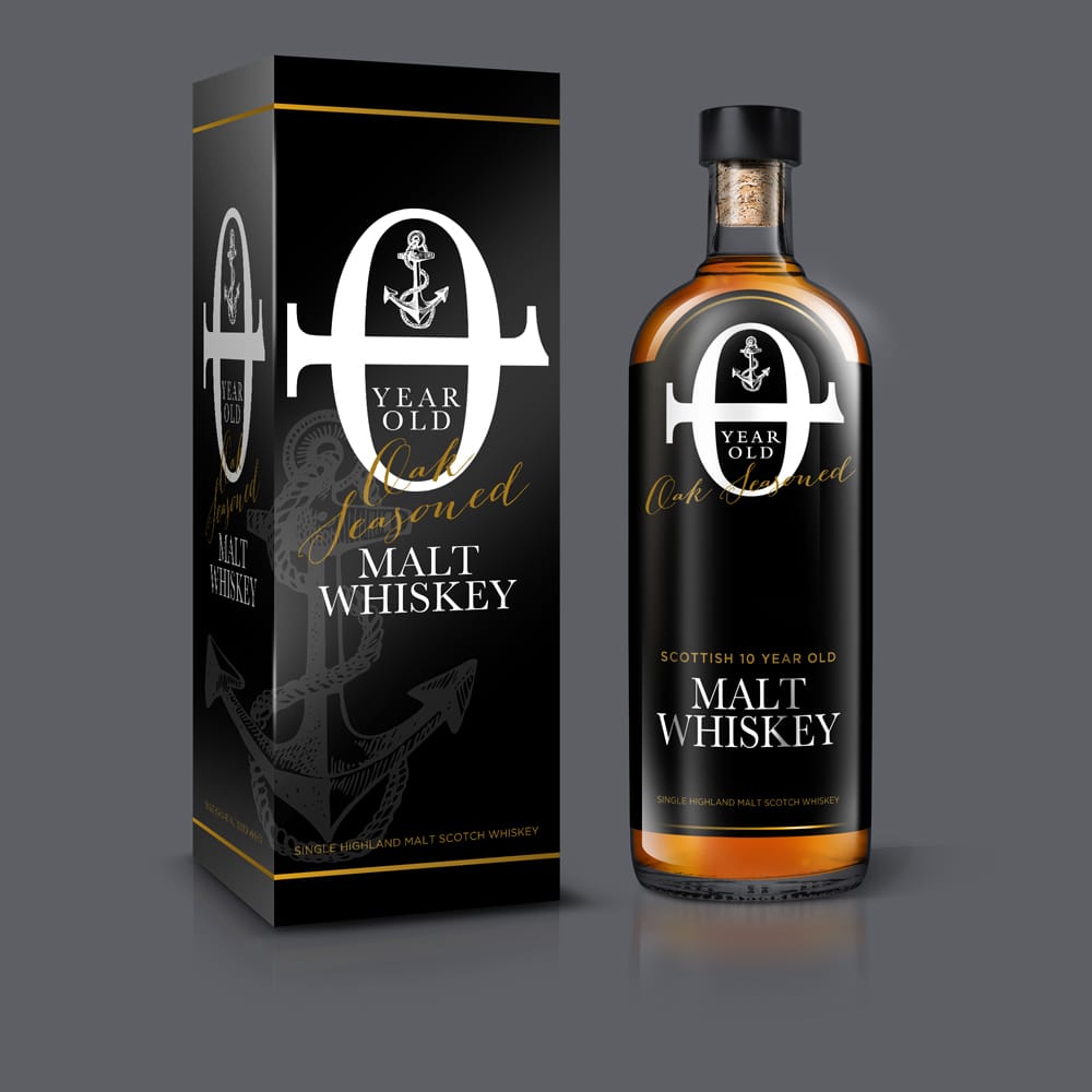 Free Whisky Packaging Mockup PSD