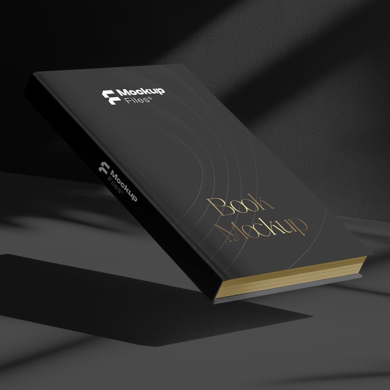 High-Quality Book Cover Mockup PSD