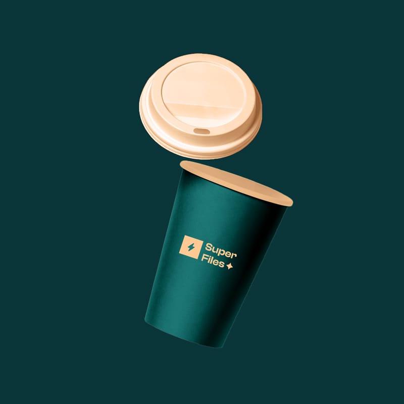 Logo Coffee Cup Mockup PSD