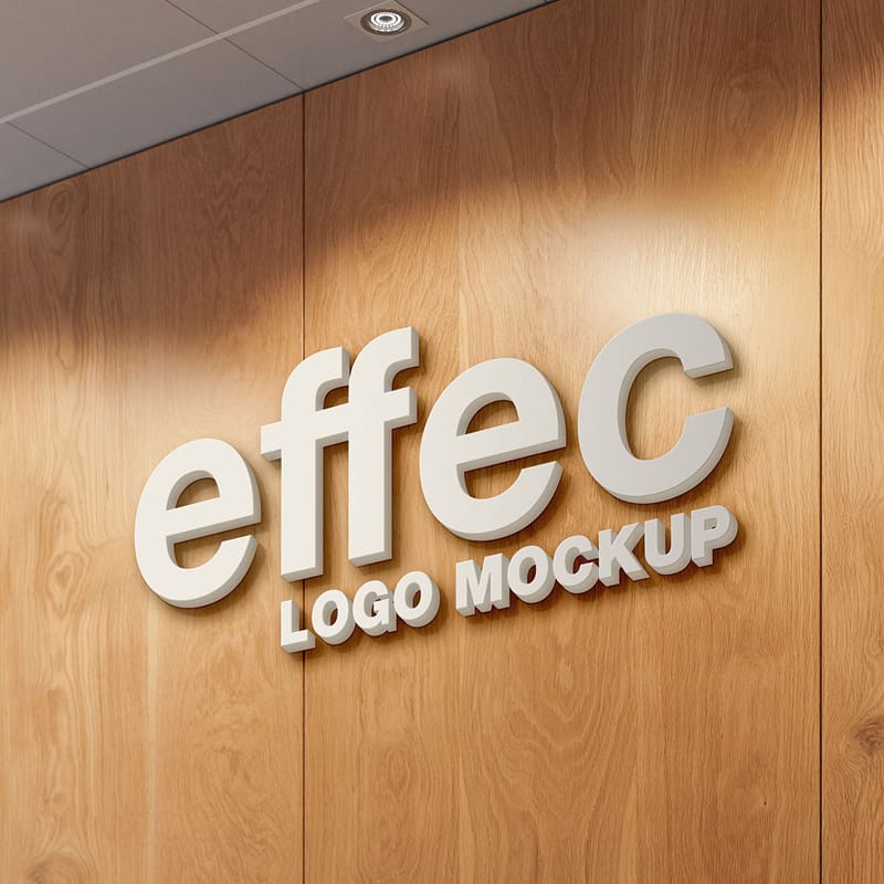 Logo in the Office Mockup PSD