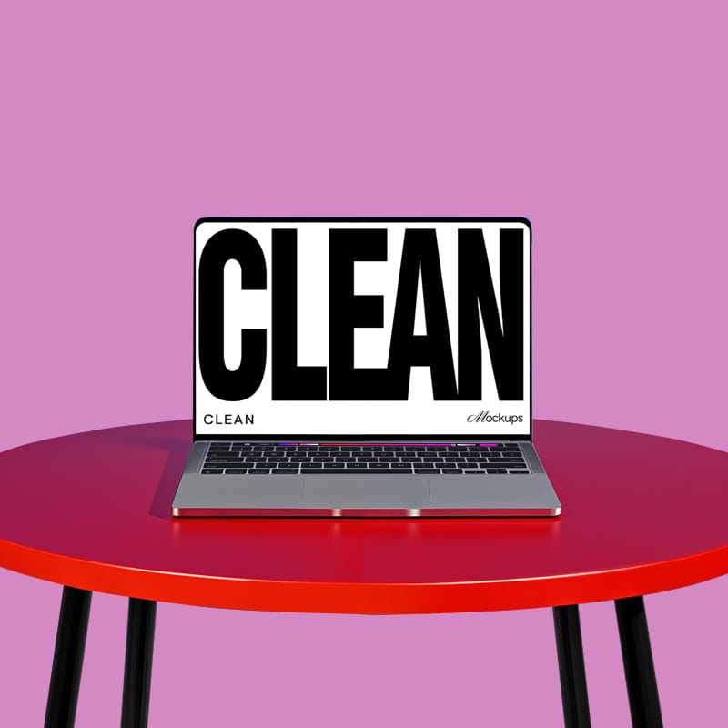 MacBook Mockup with Animation PSD