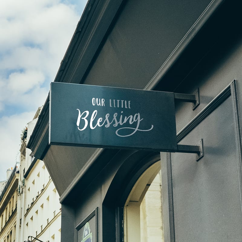 Matte Traffic Sign Mockup PSD