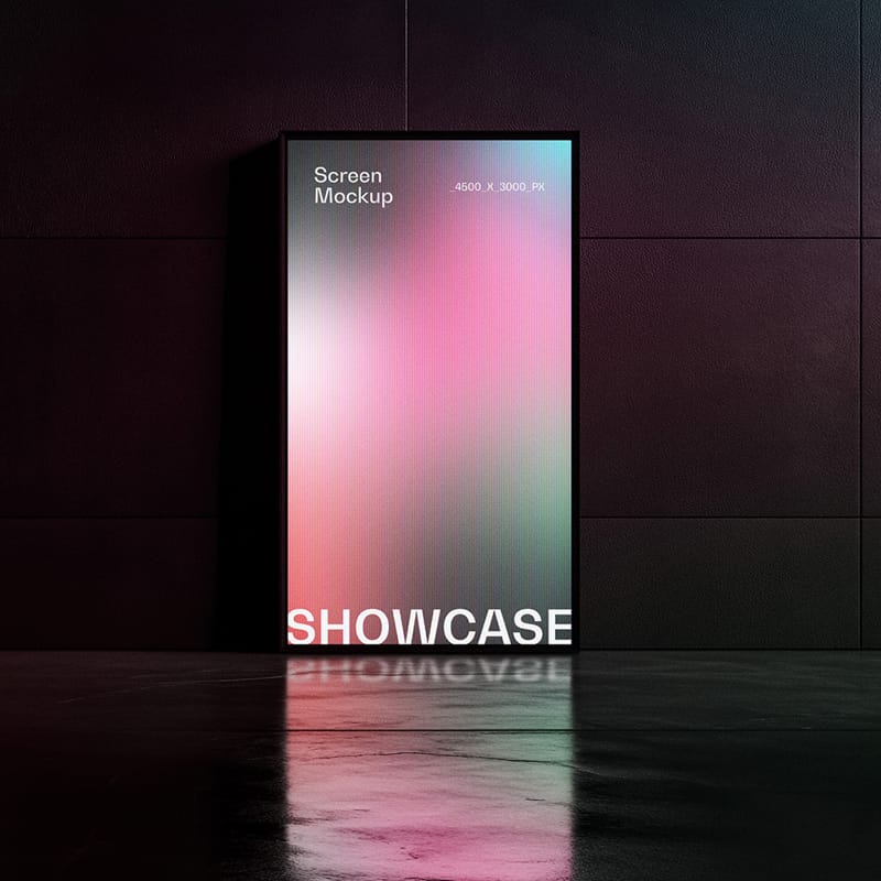 Minimalist Screen Mockup Template PSD