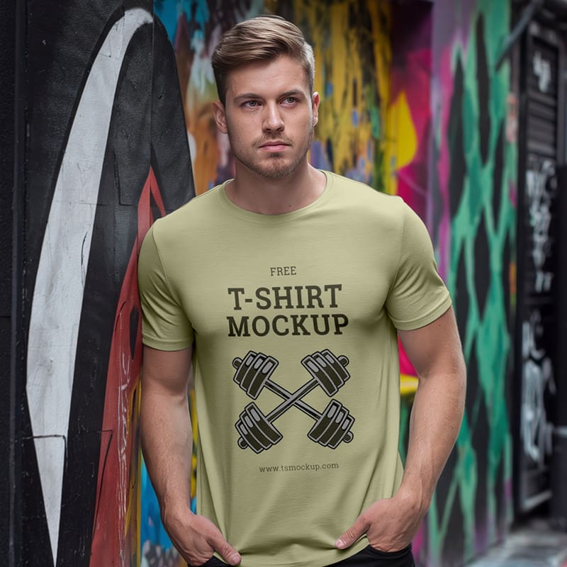 Muscle Shirt Mockup PSD