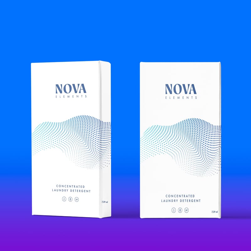 Novo Packaging Box Mockup PSD