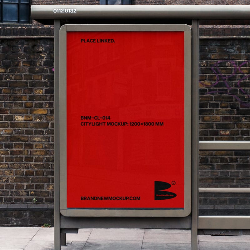 Outdoor Citylight Poster Mockup PSD