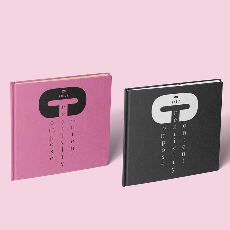 Perspective Square Book Mockups PSD