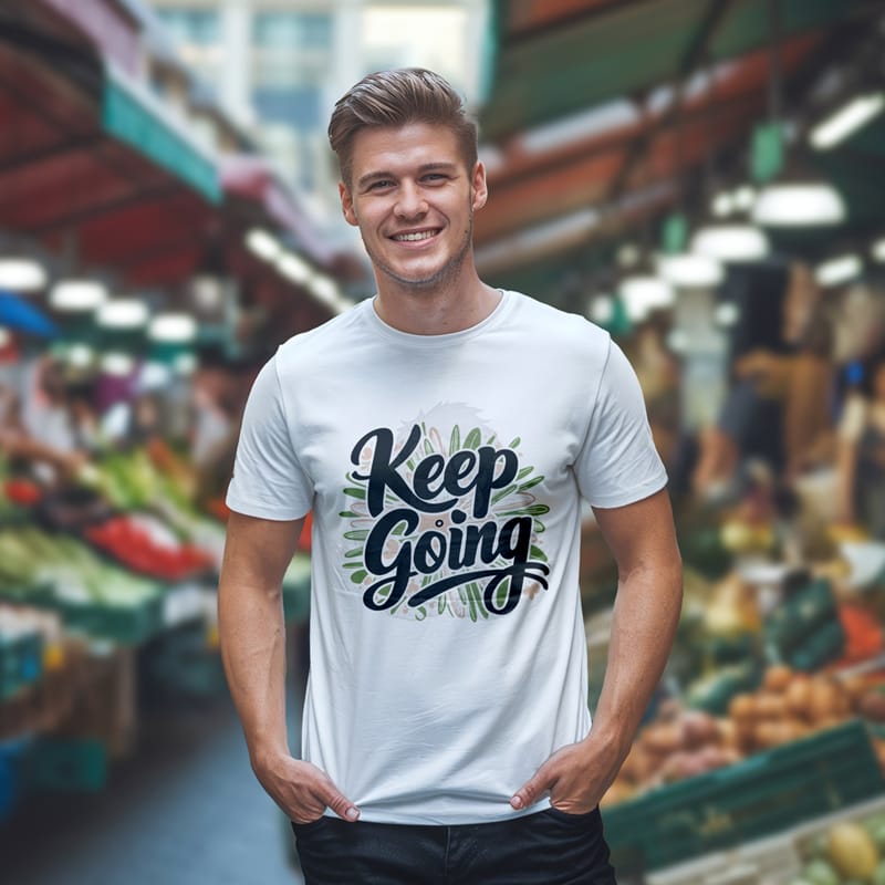 Round Neck T-shirt Mockup Template PSD