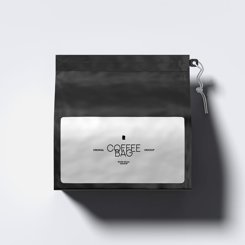 Small Coffee Bag Mockup PSD