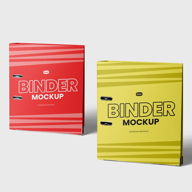 Standing Binder Mockups PSD