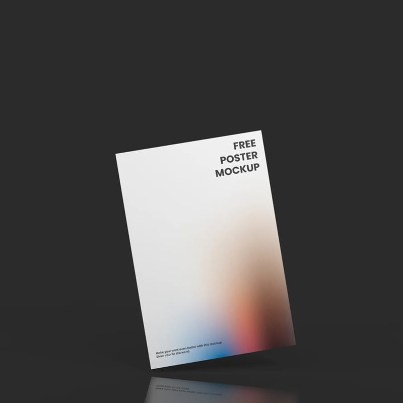 Studio Poster Mockup PSD