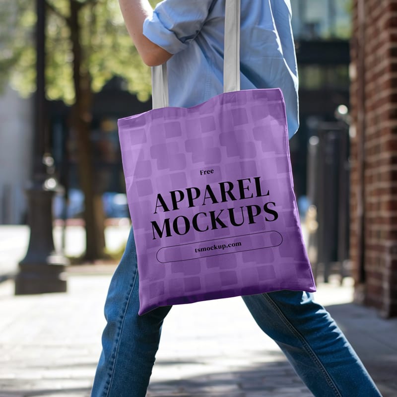Tote Bag Mockup Design Template PSD