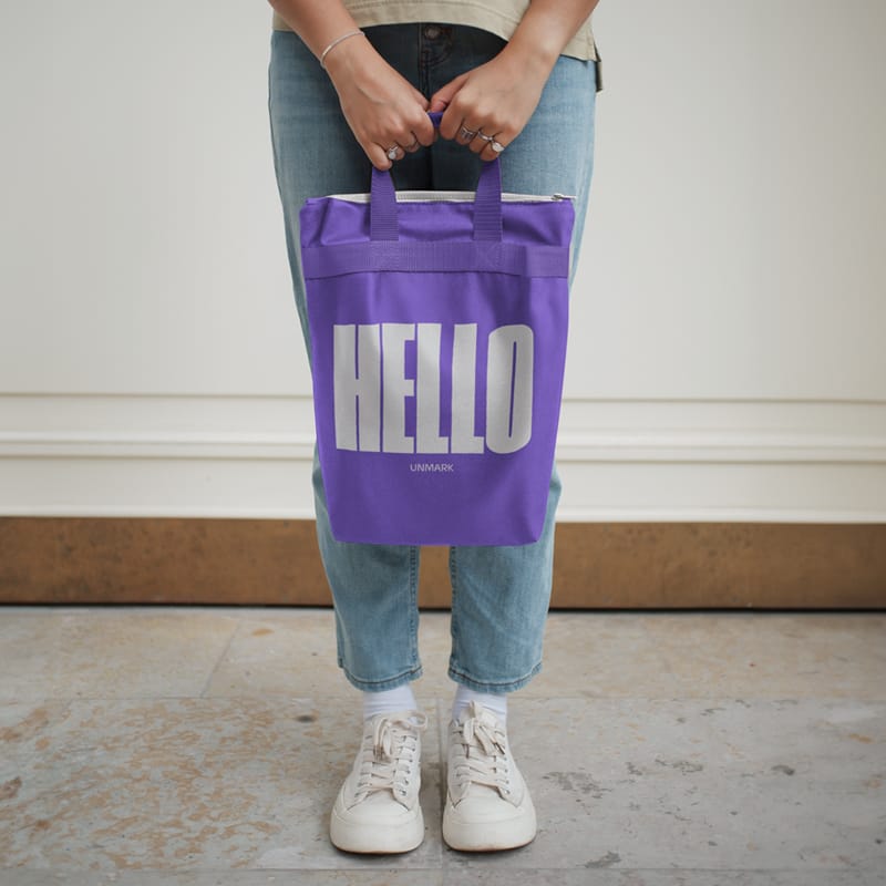 Tote Bag Mockup in Hands of a Girl PSD