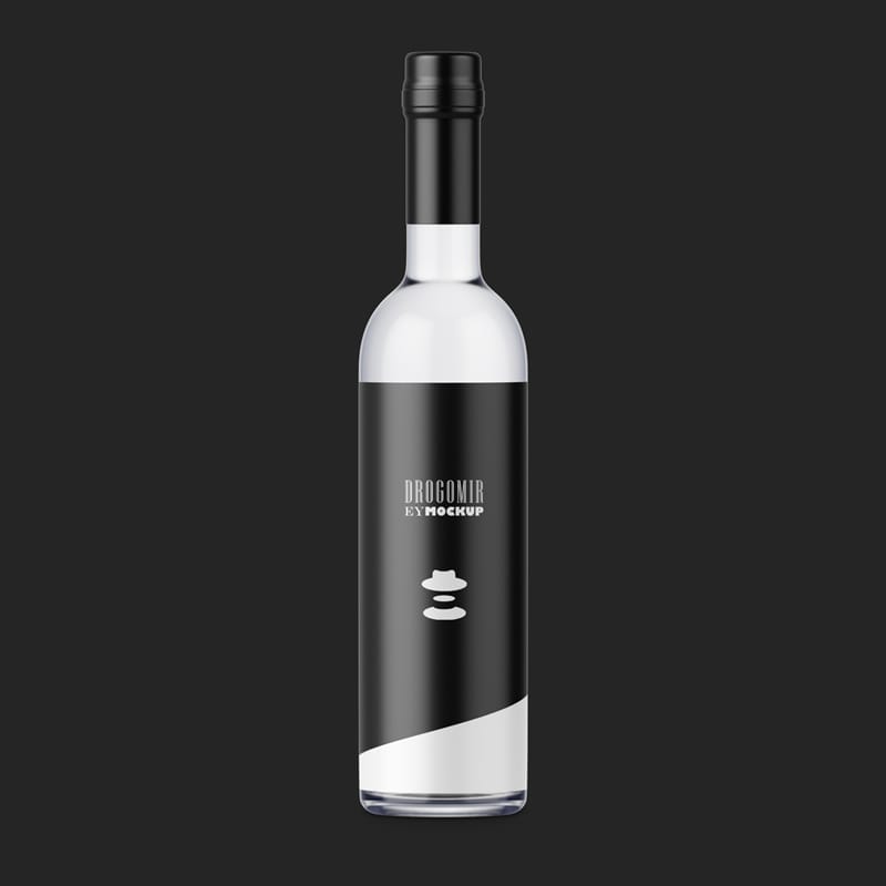 Vodka Bottle Mockup PSD