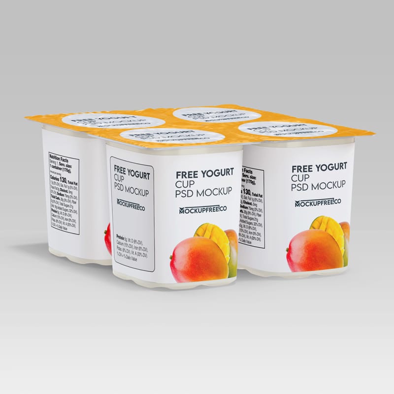 Yogurt Cup Mockup PSD