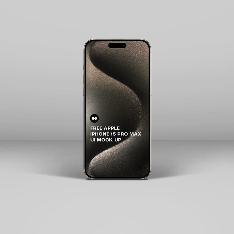 iPhone 15 Pro Max UI Mockup PSD