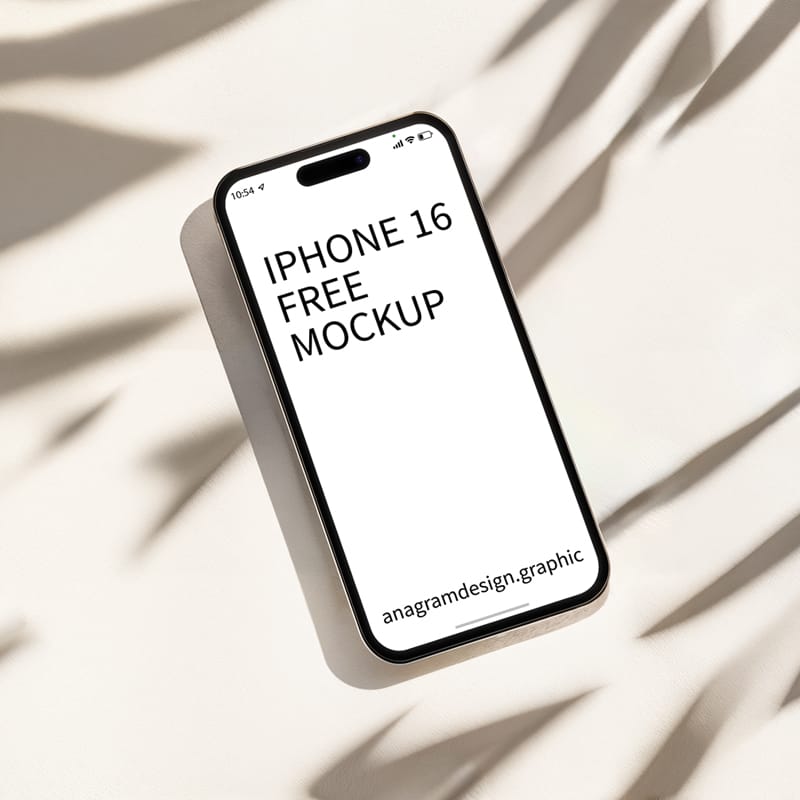 iPhone 16 Mockup Design PSD