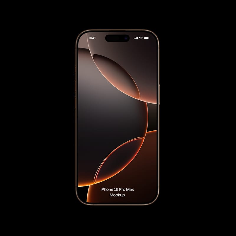 iPhone 16 Pro Max Mockup PSD