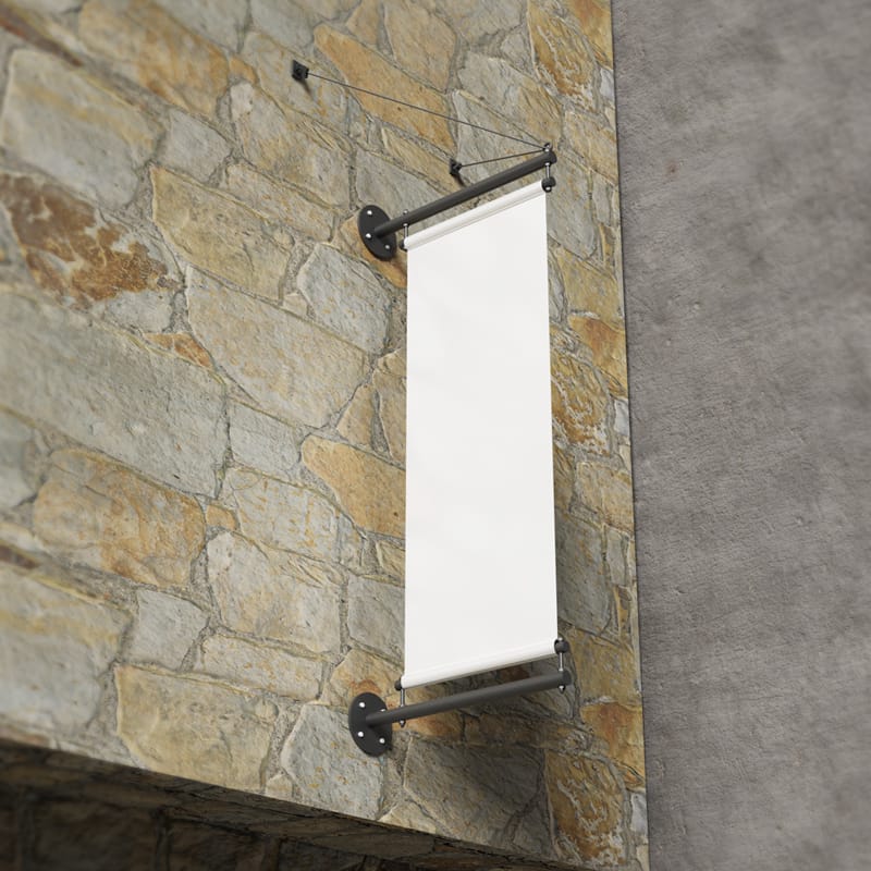 Advertising Banner Mockup PSD