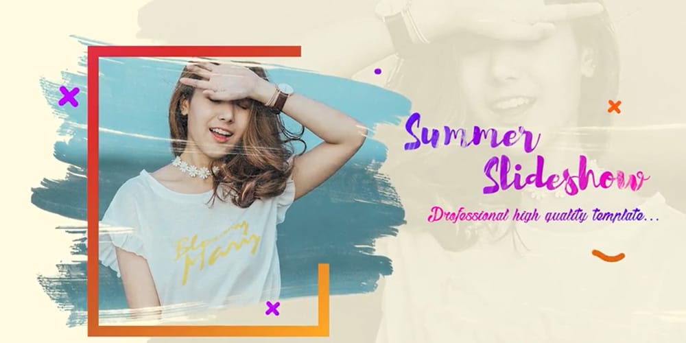 Bright Summer Slideshow Premiere Pro Template