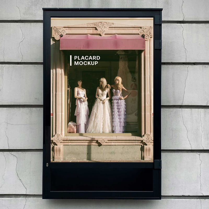 CLP Placard Mockup PSD