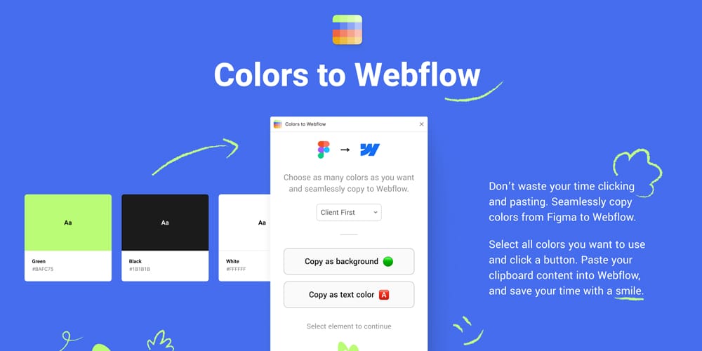 Colors to Webflow