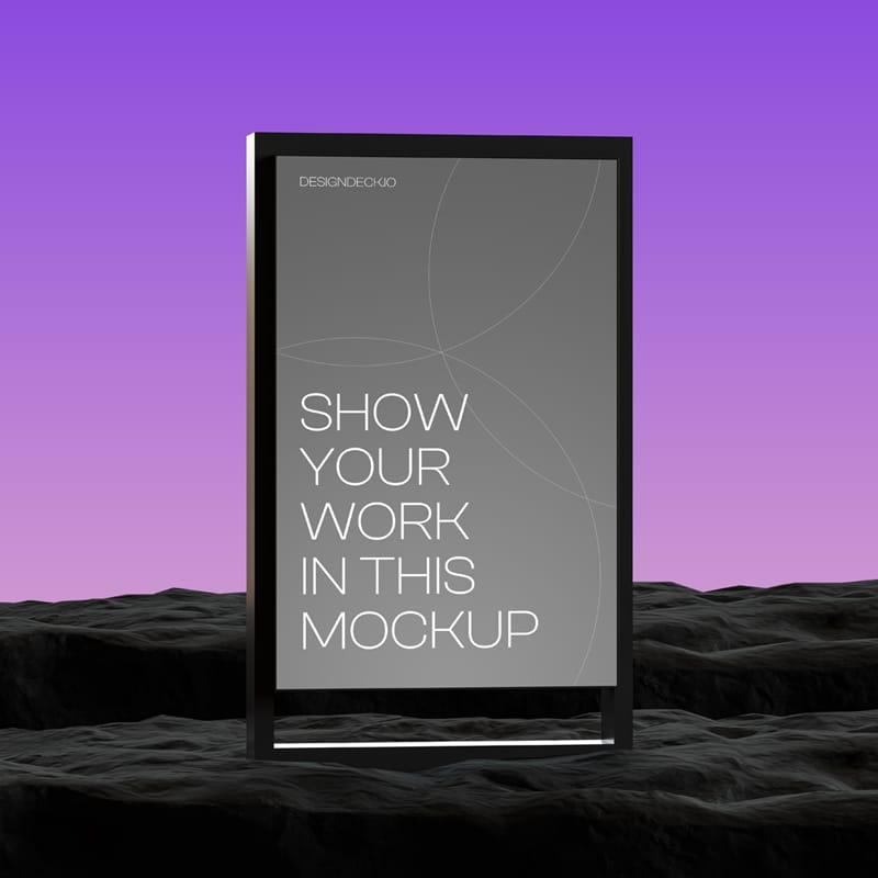 Display Board Mockup PSD