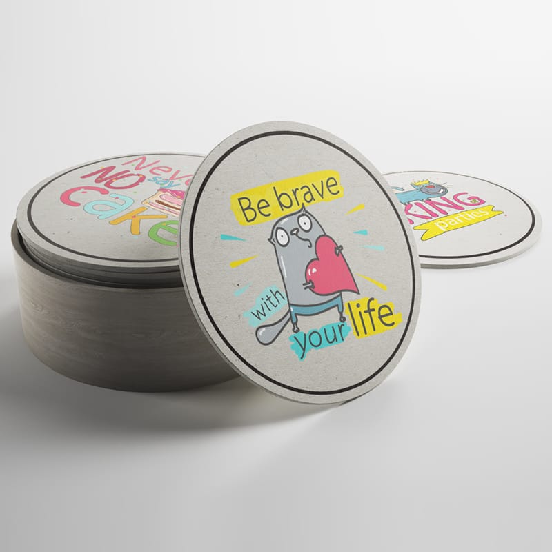 Drink Coaster Mockup PSD