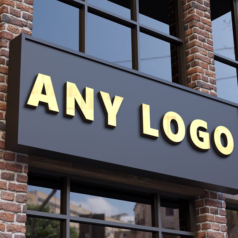 Fashion Shop Logo Mockup PSD