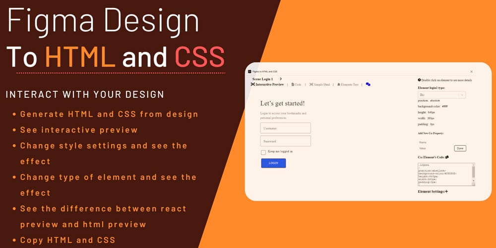 Figma to HTML and CSS
