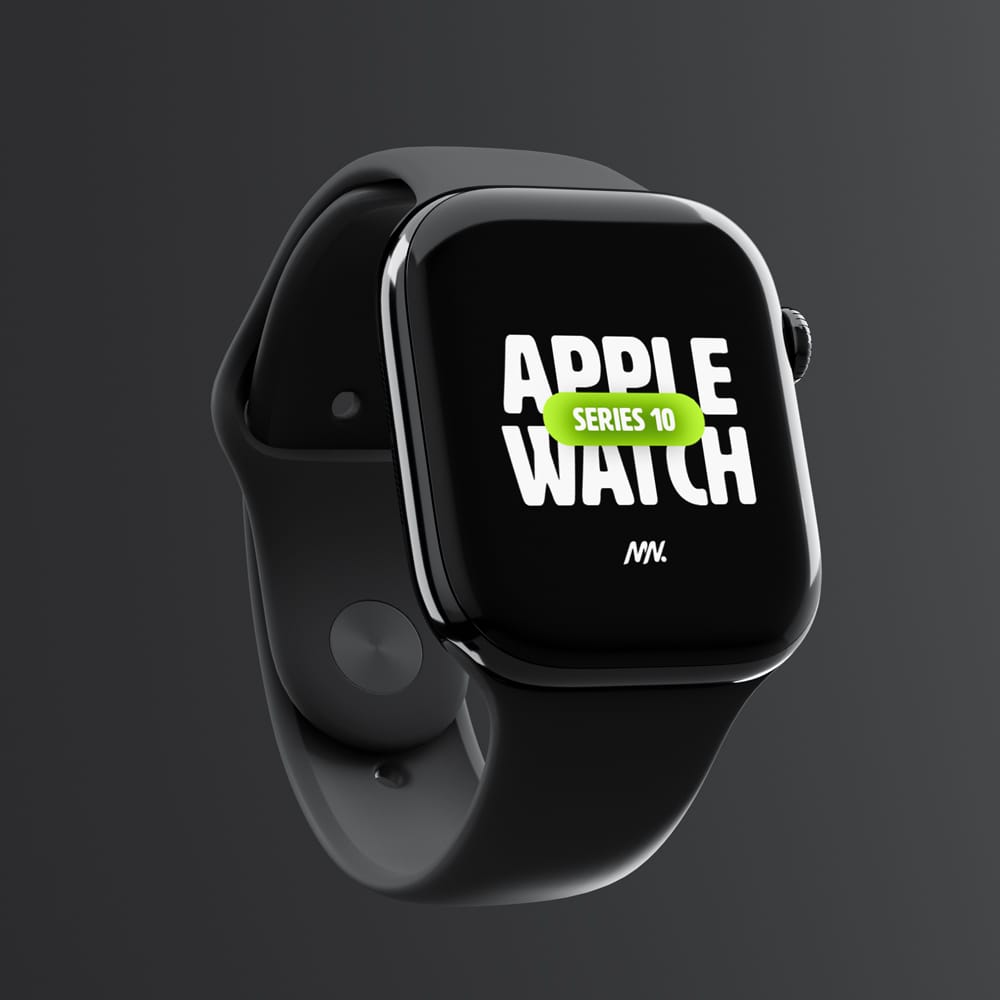 Free Apple Watch Series 10 Mockup PSD