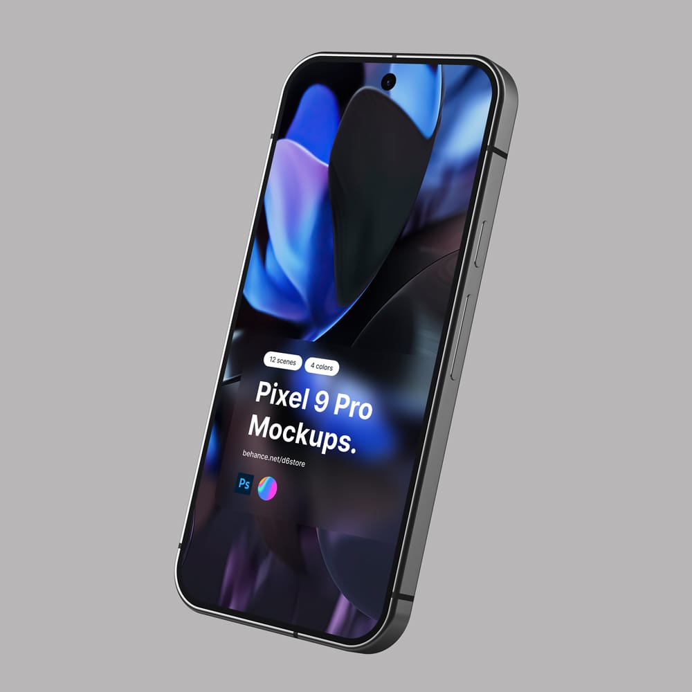 Free Google Pixel 9 Pro Mockups PSD