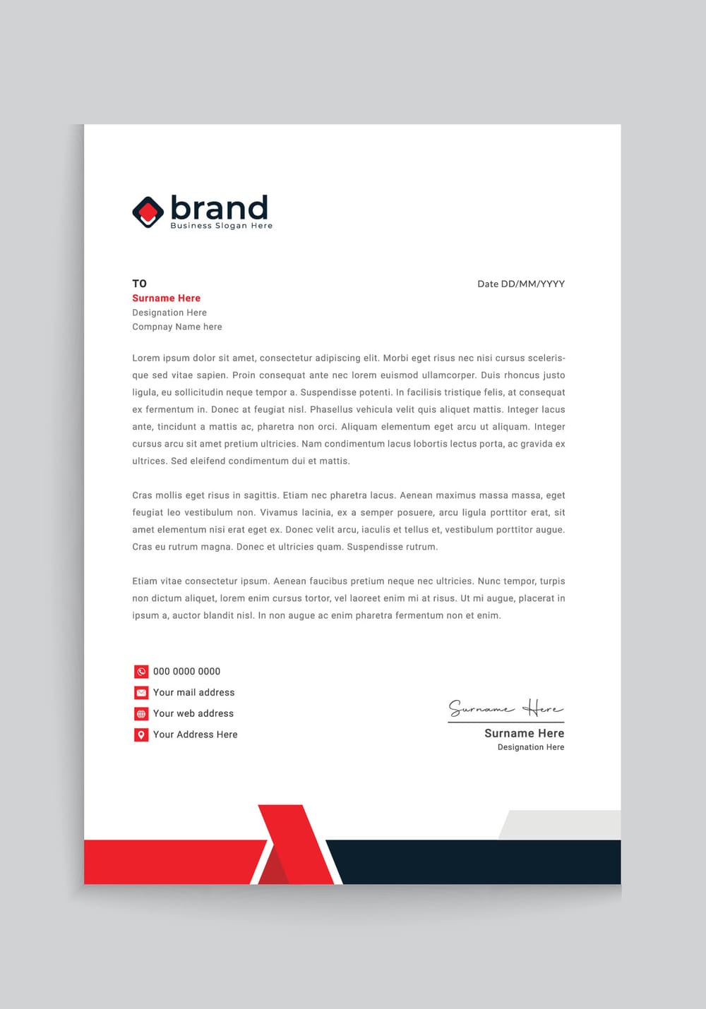 Free Law Firm Letterhead Template