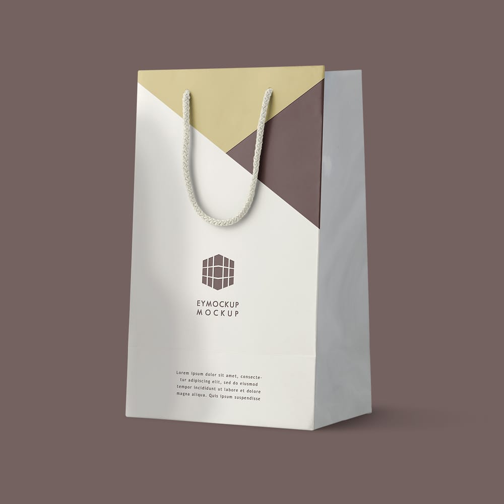 Free Luxury Shopping Bag Mockup PSD