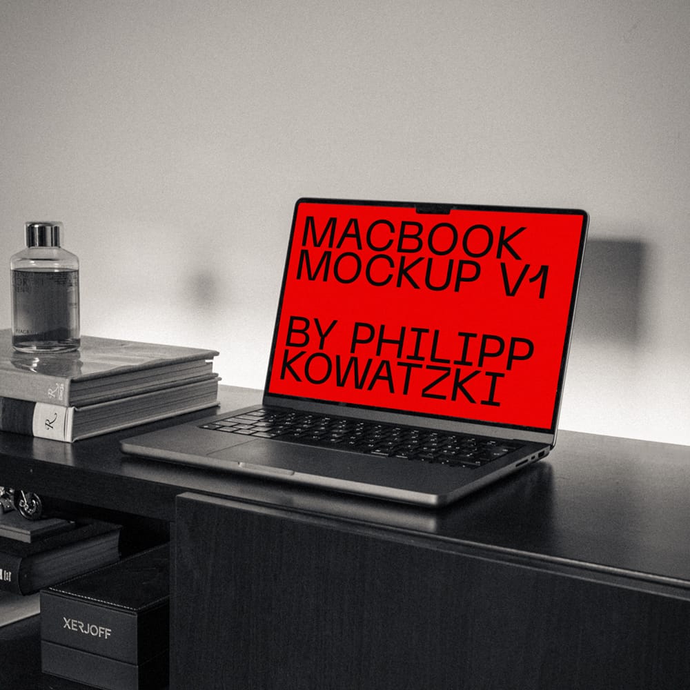 Free Macbook Pro Mockup 4K PSD