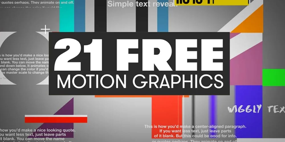 Free Motion Graphics Templates for Adobe Premiere Pro