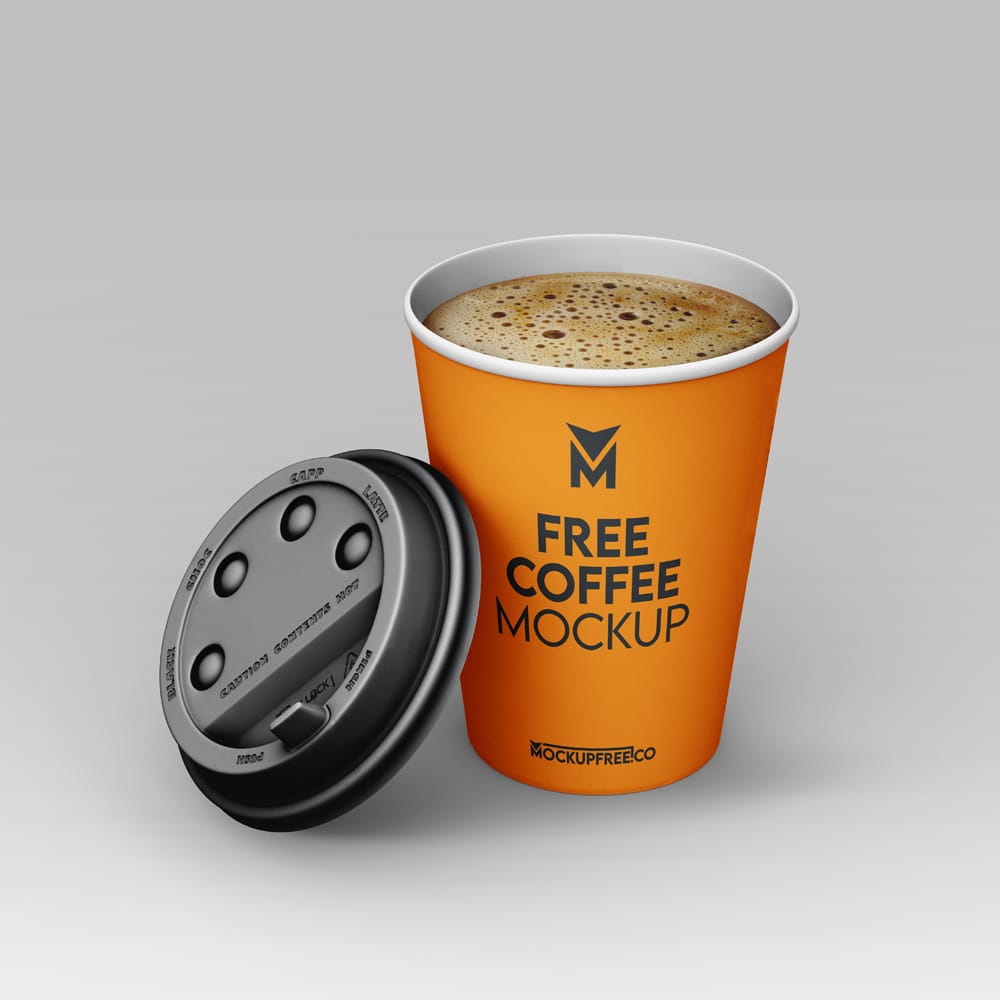 Free Photorealistic Coffee Cup Mockup PSD