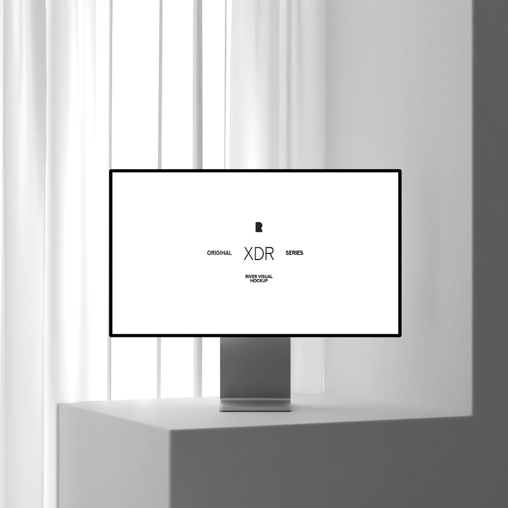 Free Pro Display XDR Mockup Template PSD